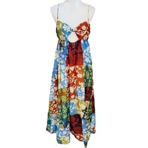 Bec & Bridge SZ 8 NWT Woodstock Patchwork Boho Cutout Cotton/Silk Maxi Dress